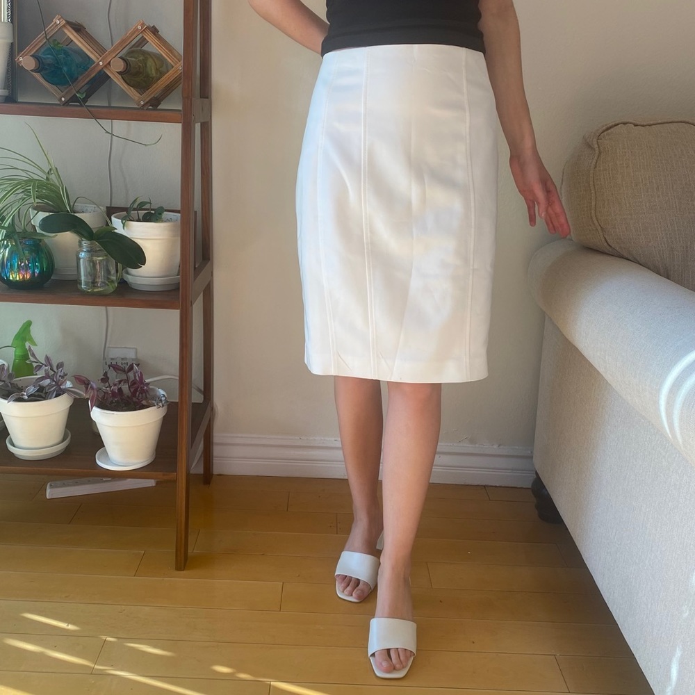 NWT Express pencil skirt white sz 2